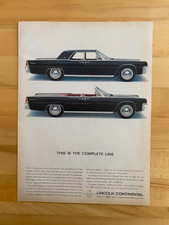 1963 Print Ad Lincoln Continental Hardtop And Convertible