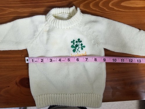 Baby Cable Knit Irish Sweater Ivory - Picture 11 of 11