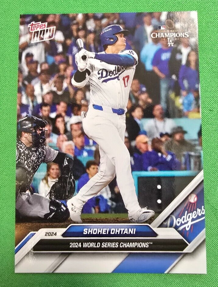 2024 TOPPS NOW WORLD SERIES CHAMPIONS DODGERS SHOHEI OHTANI 2024 TOPPS NOW WORLD SERIES CHAMPIONS DODGERS SHOHEI OHTANI