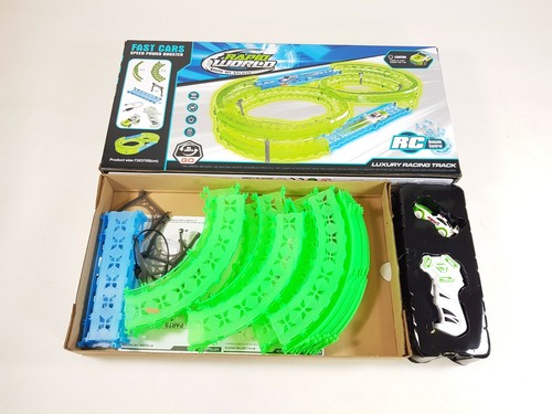 F1 Juguete Carrera Juego Ranura Coche Carreras Pista Control Remoto Eléctrico Niños Construir - Imagen 4 de 11