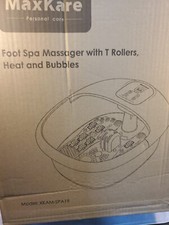 Foot Spa Bath Massager with Heat Bubbles Vibration and 14 Rollers SPA19 Blue