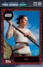 Topps Star Wars Card Trader 2019 Rey Darth Maul Variant Tier 9 99cc