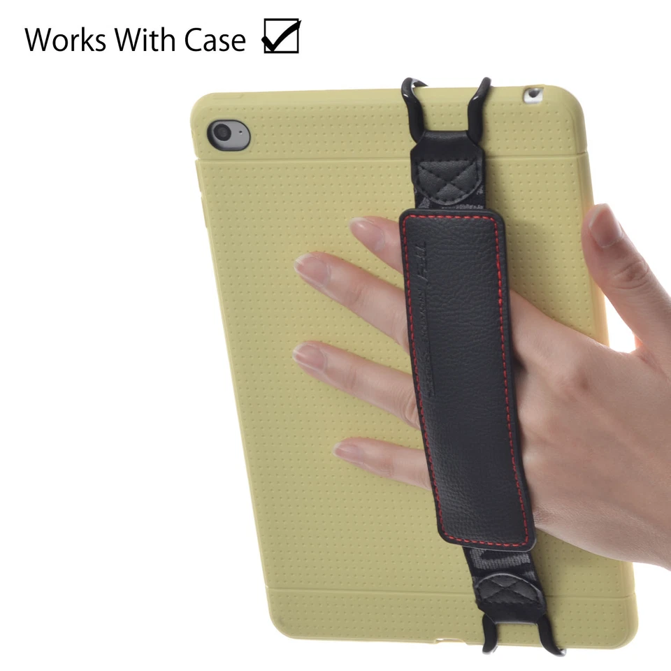 Security Elastic Hand Strap PU Holder for 7-10 Inch Tablets iPad Pro Galaxy Tab - Image 3 of 4
