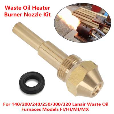 #ad For 140 200 240 250 300 320 Lanair MI MX 9 5 Waste Oil Heater Burner Nozzle Kit $16.99