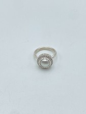 Handmade 925 Sterling Silver Pearl And CZ Ring, Unique New Design Rings