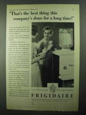 1931 Frigidaire Water Cooler Ad - Best Thing Done