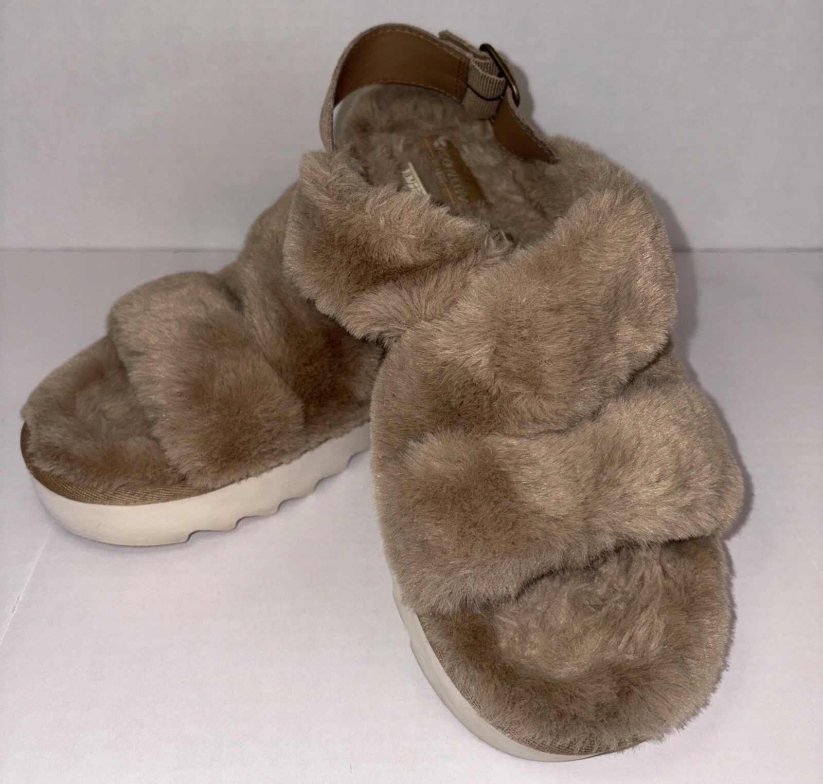 KOOLABURRA BY UGG sandalo slide donna taglia 9 super morbido comodo nuovo marrone