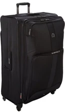 DELSEY Paris Sky Max 2.0 Softside Expandable Luggage with Spinner Wheels, Black