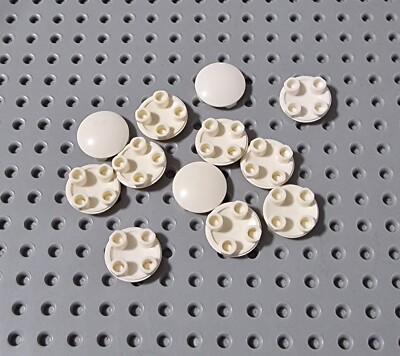 Lego Platte Gleiter Teller rund 2x2 Weiß 12 stk white round 2654 A123