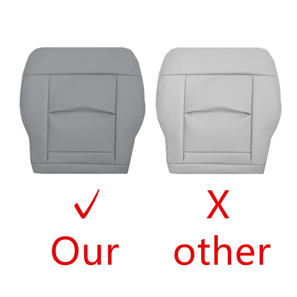 Cubierta de asiento inferior gris para Mercedes Benz E350 E250 2010 2011 2012 2013 Foto 2 de 4