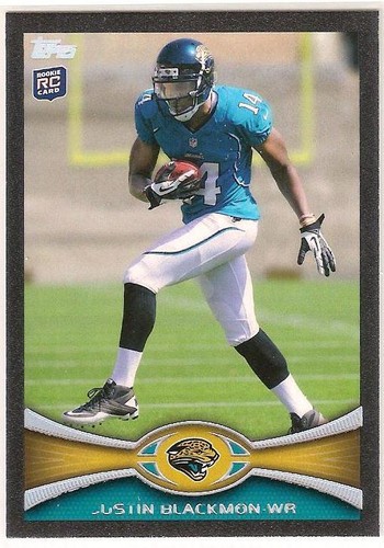JUSTIN BLACKMON 2012 Topps RC #340 BLACK Border Parallel Rookie Serial #'d /57