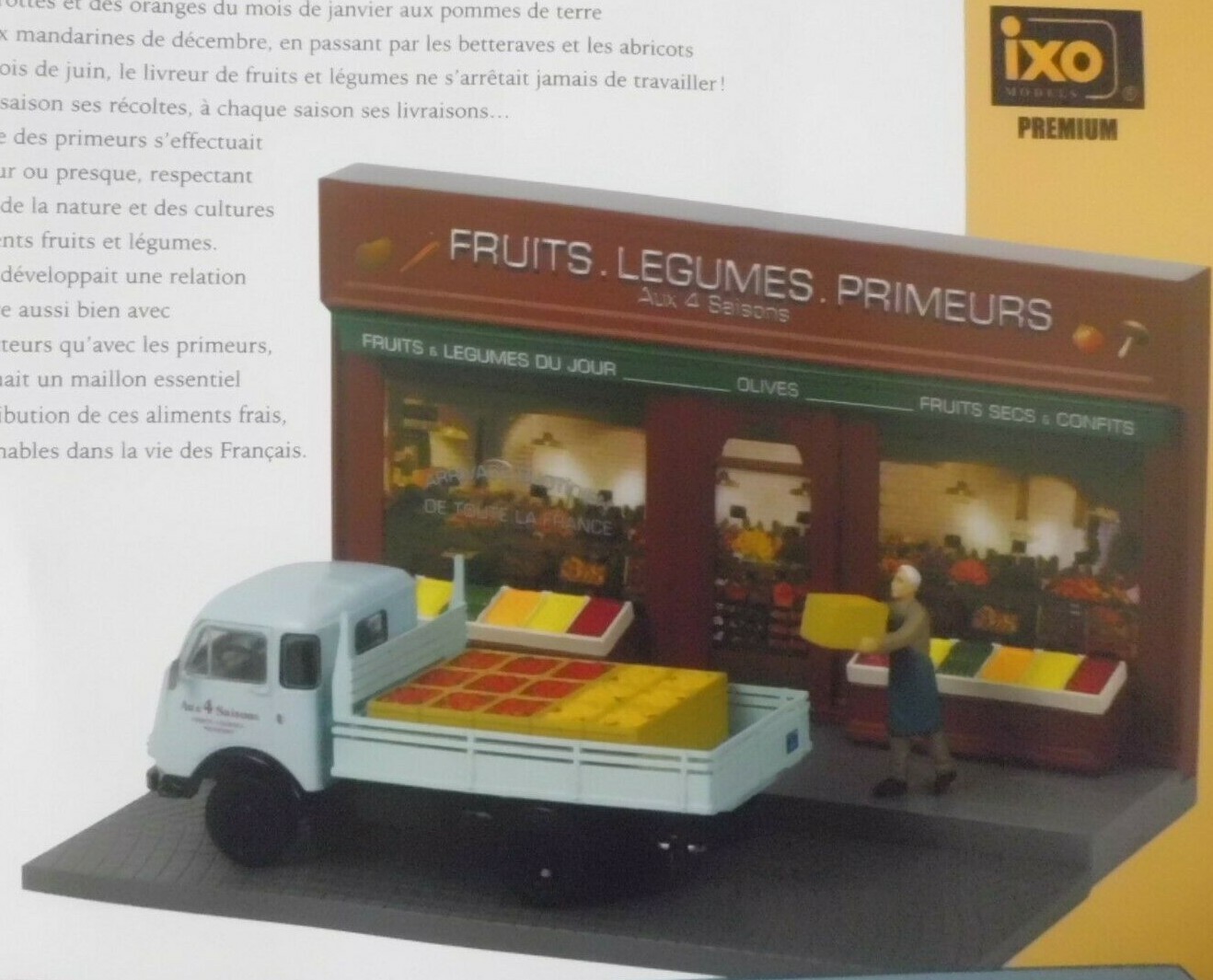 Camion miniature Unic 20C 1960 IXO 1/43 en zamak haute précision