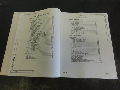 Terex Antennen Modell MP Serie Electro Proportional Boom Lift Service Manual 1996 - Bild 7 von 9