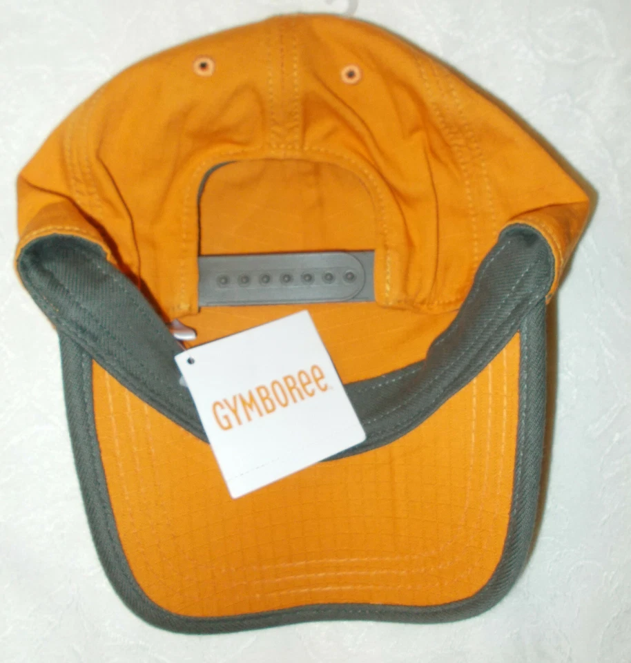 GYMBOREE Boys Orange Tiki Cobra Baseball Hat in Cotton ripstop NWT 8 and Up - Image 2 of 2