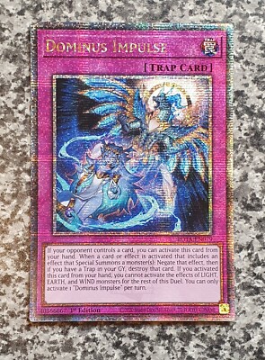Yugioh ROTA-EN079 Dominus Impulse Quarter Century Secret Rare 1st MINT