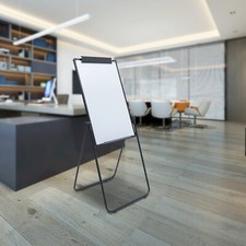 Double-sided Whiteboard Flip Magnetic Whiteboard 24x35 inch w/ Marker Tray