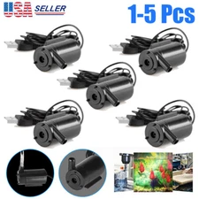 1-5X Water Pump Mini Mute Submersible 5V 1M Cable Garden Fountain Tool Fish Tank