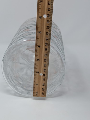 Clear Glass Honeycomb Rooster Finial Canister Jar Farmhouse Decor - Picture 19 of 19