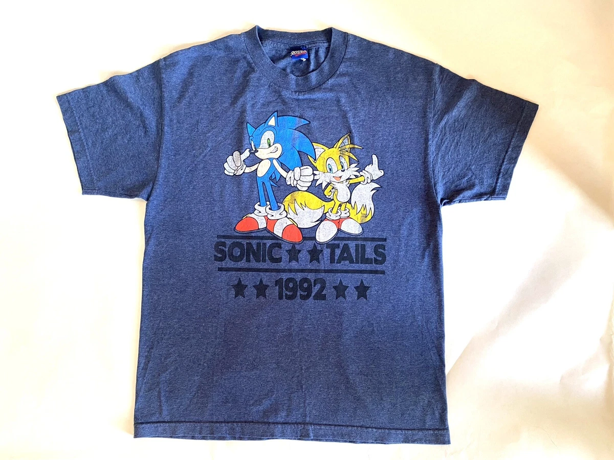VINTAGE Authentic SONIC The HEDGEHOG T Shirt SEGA 1992 Large RARE
