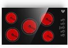 Electric Radiant Cooktop 36 inch Built-in 5 Burner Electric Stove Top 220V 8000W