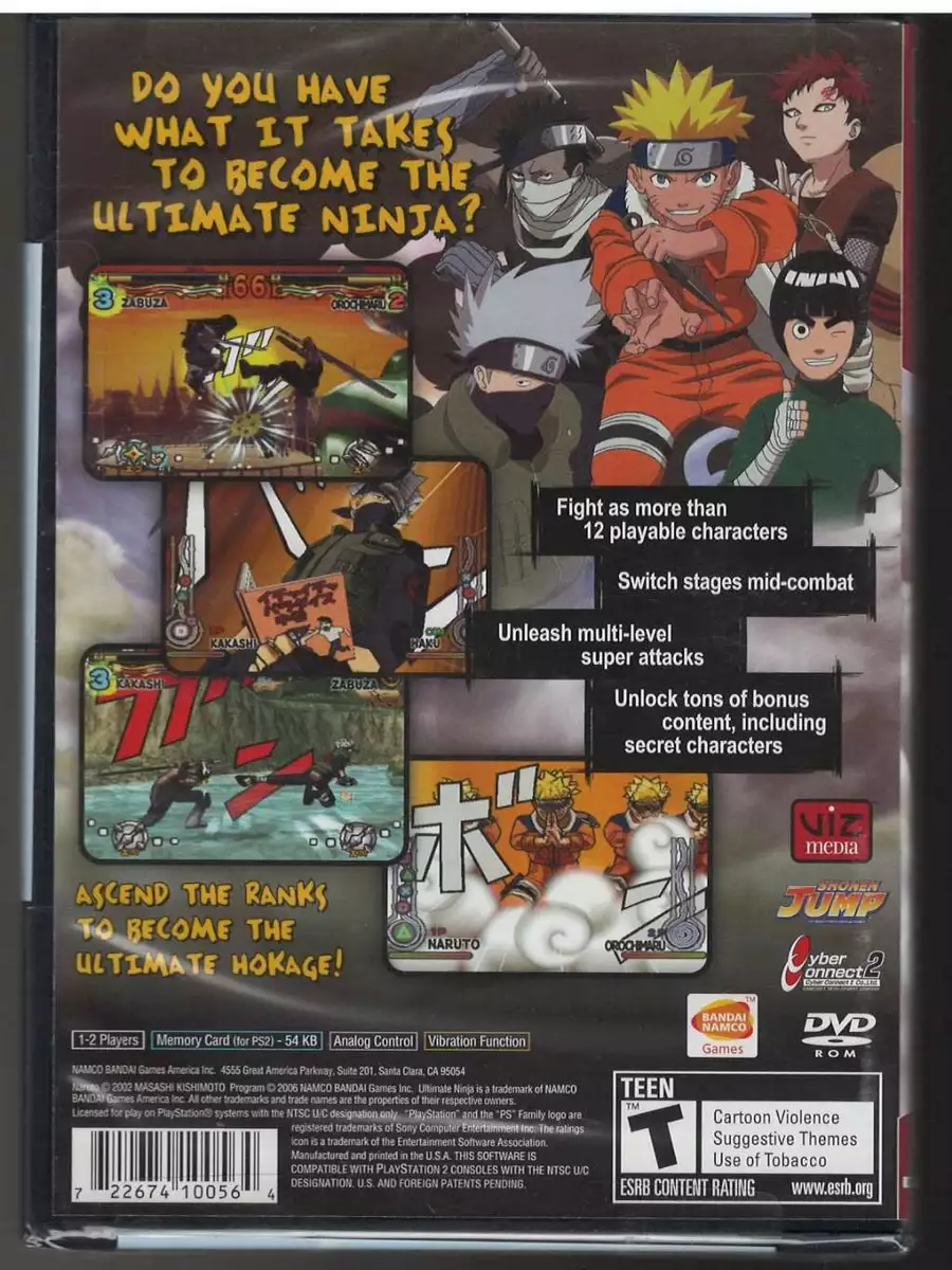 Naruto: Ultimate Ninja 4 PS2 ISO + GAMEPLAY 