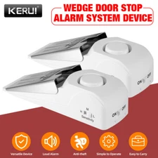 2X Security Door Stop Alarm 120DB Hotel Home Portable Security Safety Tools 