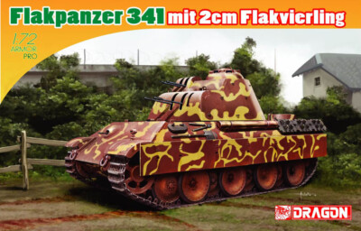 Flakpanzer 341 Mit 2cm Tank 1:72 Kunststoff Modell Kit Dragon Models