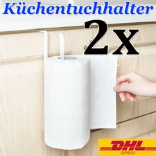 DHL- 2x Küchentuchhalter Küchenrollenhalter Rollenhalter Papierrolle ohne Bohren