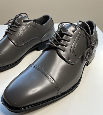 Stacy Adams Oxford Cap Toe Shoes Mens 11 Gray Lace Up New Stacy Adams Oxford Cap Toe Shoes Mens 11 Gray Lace Up New | eBay main image 2