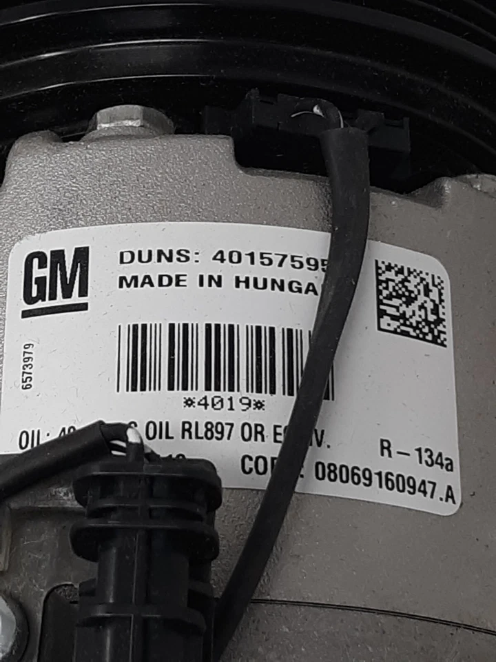 Compresor de aire acondicionado GM ACDelco 13414019 15-22226 R-134a OEM para Chevrolet Buick GMC Foto 4 de 4