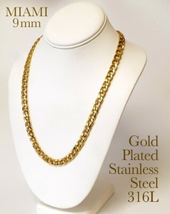 Authentic 18K Gold Plated Miami Cuban Curb Link Necklace Chain Men Women