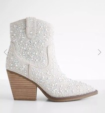 Bedazzled Rhinestone Booties NWT