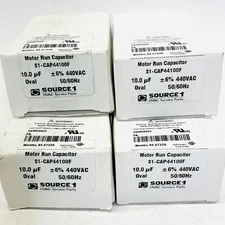 (LOT OF 4) SOURCE1 - MOTOR RUN CAPACITOR S1-CAP44100F - 10.0PF