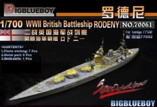 Bigblueboy PE 1/700 HMS Rodeny super detail upset for Tamiya NO70061