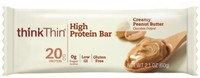 Think Thin High Protein Bars, 2.1 Oz Bars, Creamy Peanut Butter, 10 Bars (3pk) on sale Think Thin High Protein Bars, 2.1 Oz Bars, Creamy Peanut Butter, 10 Bars (3pk) on sale
