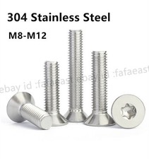 M8-M12 Inner Torx Countersunk Head Flat Head Screw Bolts 304 Stainless
