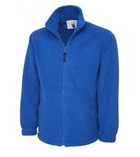 Mens Premium Thick Heavy Micro Fleece Jacket Zip Up - PLAIN ANTI PILL WARM COAT