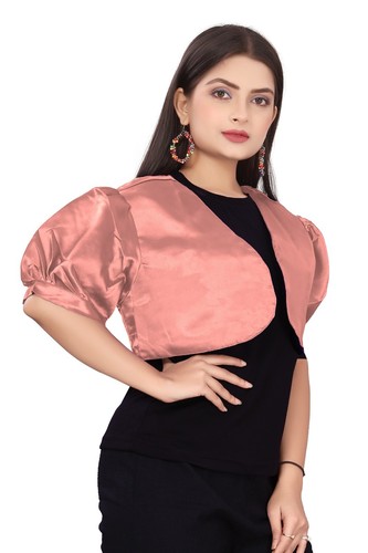 Satin Cropped Bolero Koti Kurzarm Damen Bolero Cardigan Bolero Jacke S109 - Bild 165 von 210
