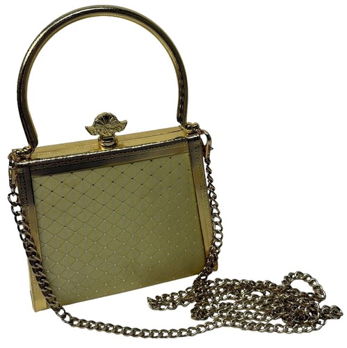 Vintage John Romaine Leather Purse;Brass Accents-some Scratches