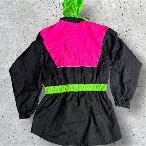 Vintage 80s Party Festival Reebok Zip Up Jacket Windbreaker Size S - Picture 4 of 7