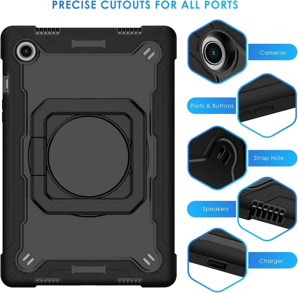 Cover Case For Amazon Fire HD 10" 8" 7" Max 11" Tablet with HD Screen Protector - Image 2 of 4