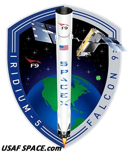Auténtico Iridium-5 - SPACEX FALCON 9 F-9 VAFB Lanzamiento SATÉLITE Misión PARCHE - Imagen 5 de 6