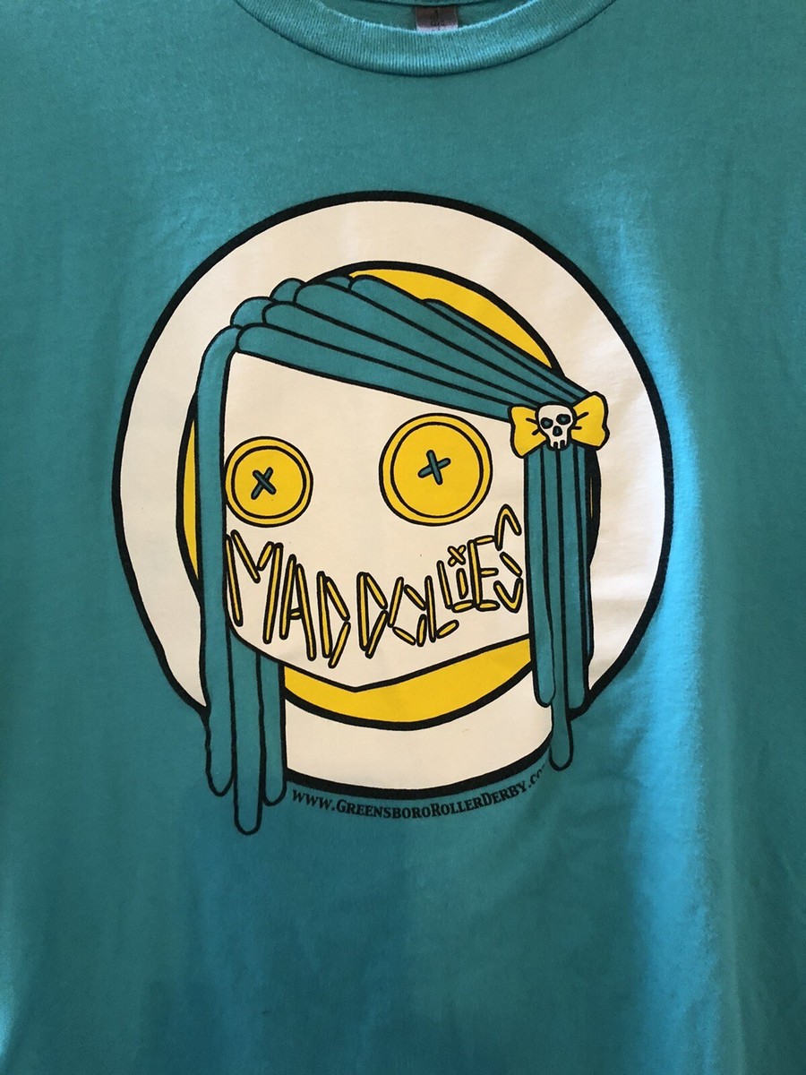 MAD DOLLIES Greensboro (NC) Roller Derby short-sleeve t-shirt Adult XL--L@@K!!! View 2