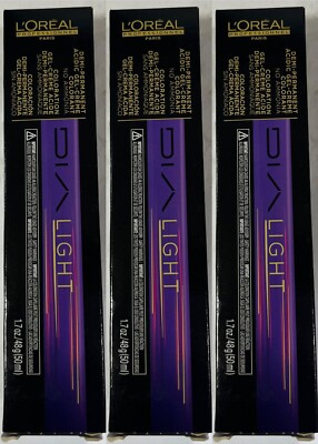 3 Loreal DiaLight DEMI PERMANENT Color  AMMONIA FREE #9.02/9NV PEARLY MILKSHAKE