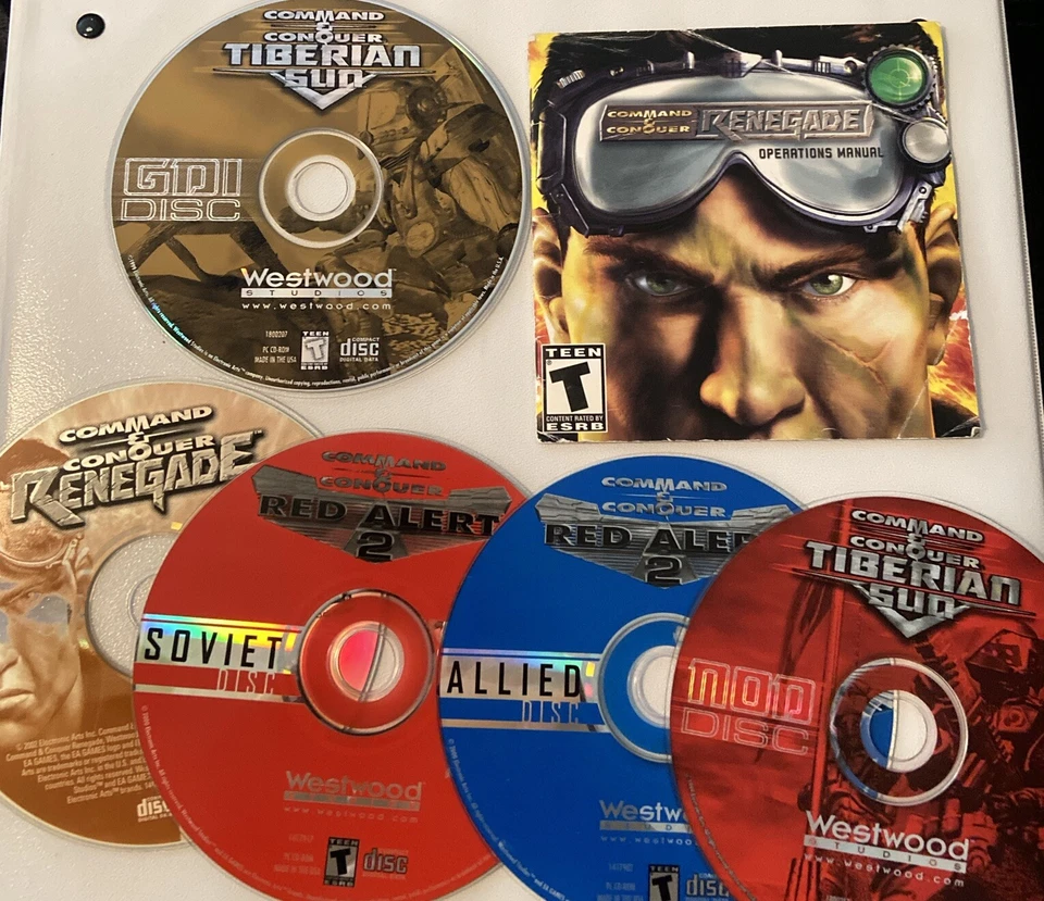 Command & Conquer Collection Big Box PC Game Lot 5 Discs Incomplete Bonus Manual - Image 2 of 4