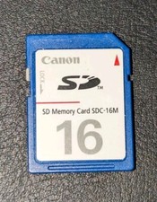 GENUINE Canon 16 MB 16MB SD Memory Card