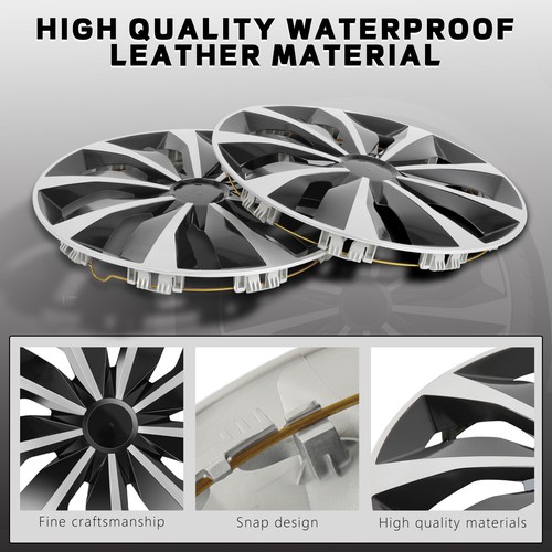4PCS 15" Wheel Cover Snap On Full Hub Caps fits R15 For Subaru Impreza 2012-2016 - Picture 8 of 10