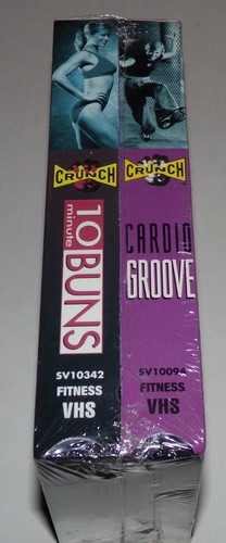 Crunch 10 Minute Buns (VHS, 1997) Crunch Cardio Groove Entrenamiento VHS Videos - NUEVO - Imagen 2 de 3