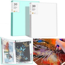 2 Packs A3 Storage Book for Diamond Art Portfolio Folder for Diamond Painting...
