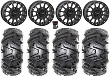 System 3 SB-5 Black 14" Wheels 27" Moto MTC Tires RZR XP 1000 / PRO XP
